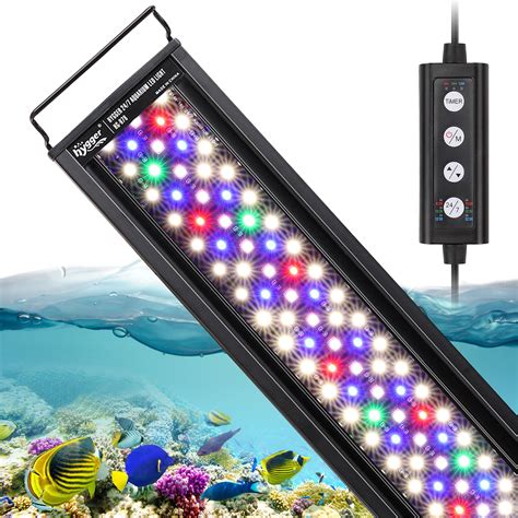 hygger aquarium lights|hygger Advanced LED Aquarium Light with Timer, 24/7 Lighting .